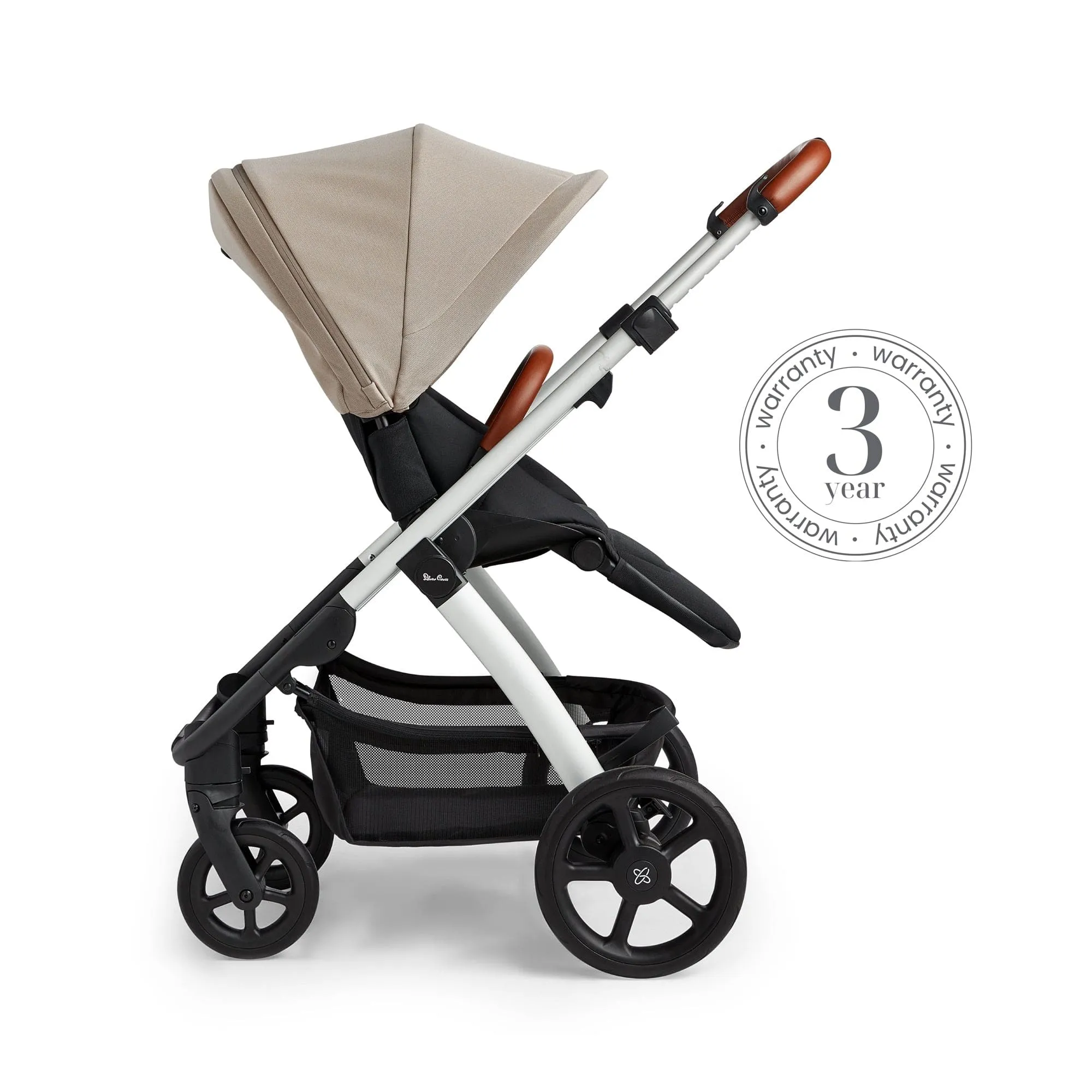 Silver Cross Tide Pram and Accessory Box - Stone