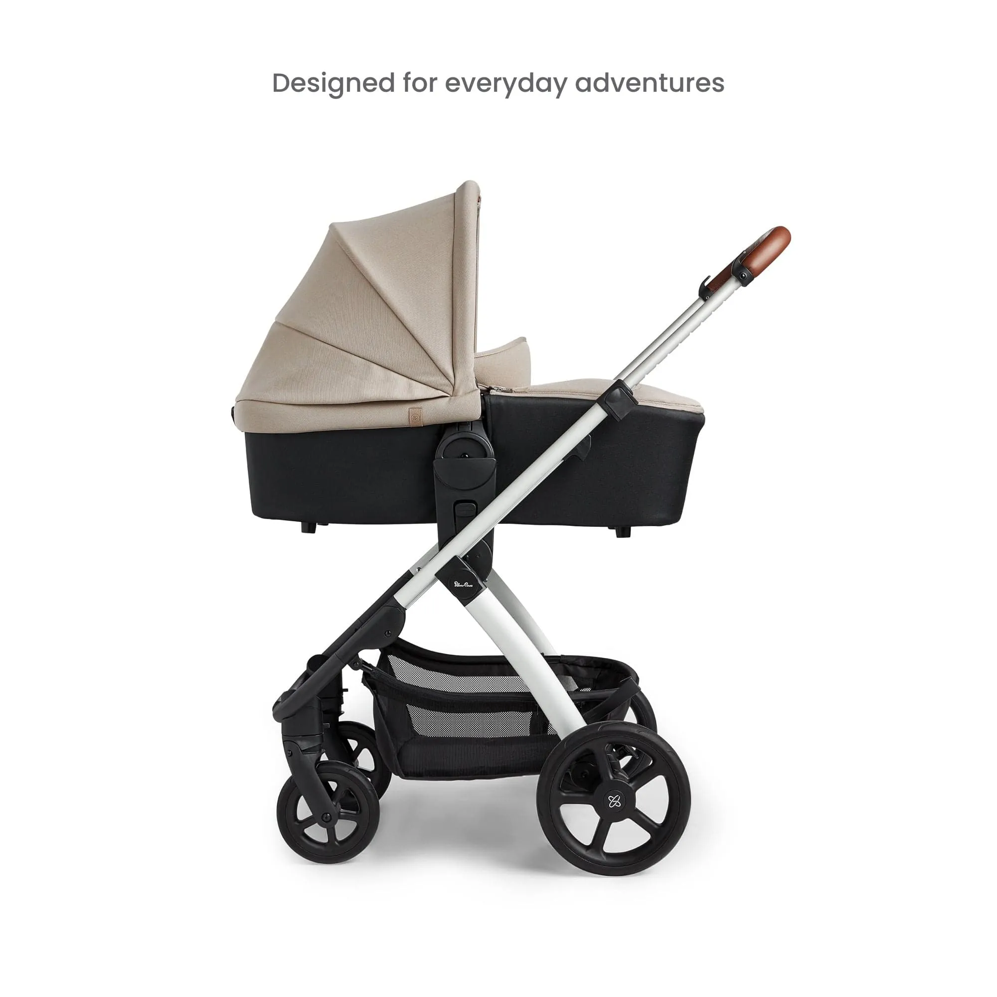 Silver Cross Tide Pram and Accessory Box - Stone