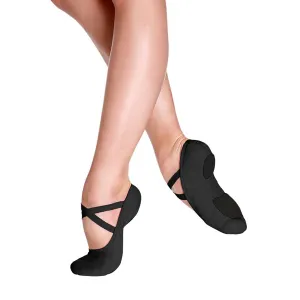 So Danca Bliss Adult Stretch Canvas Ballet Slippers - Black