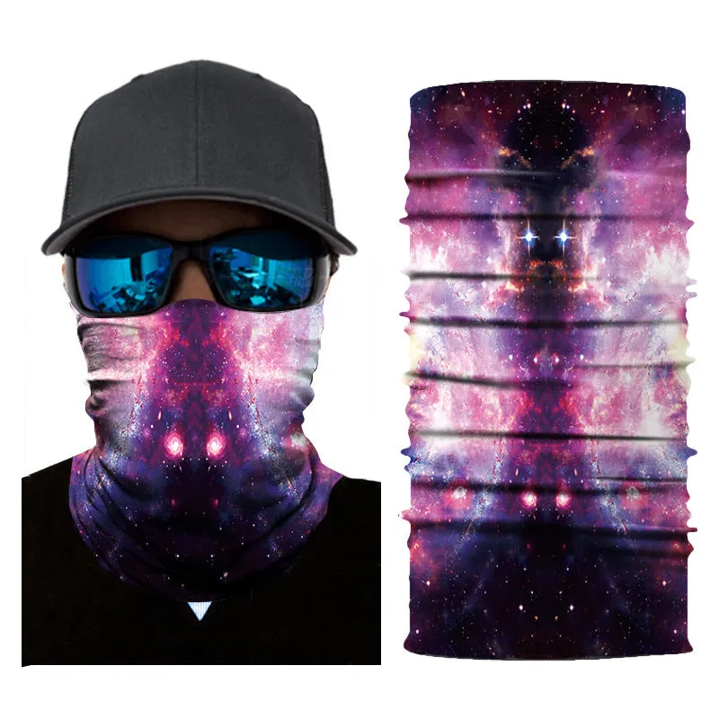 Sun Mask a Variety of Patterns UV Protection Towel Scarf Neck Cycling