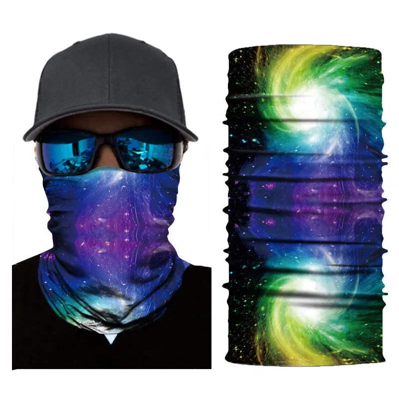 Sun Mask a Variety of Patterns UV Protection Towel Scarf Neck Cycling