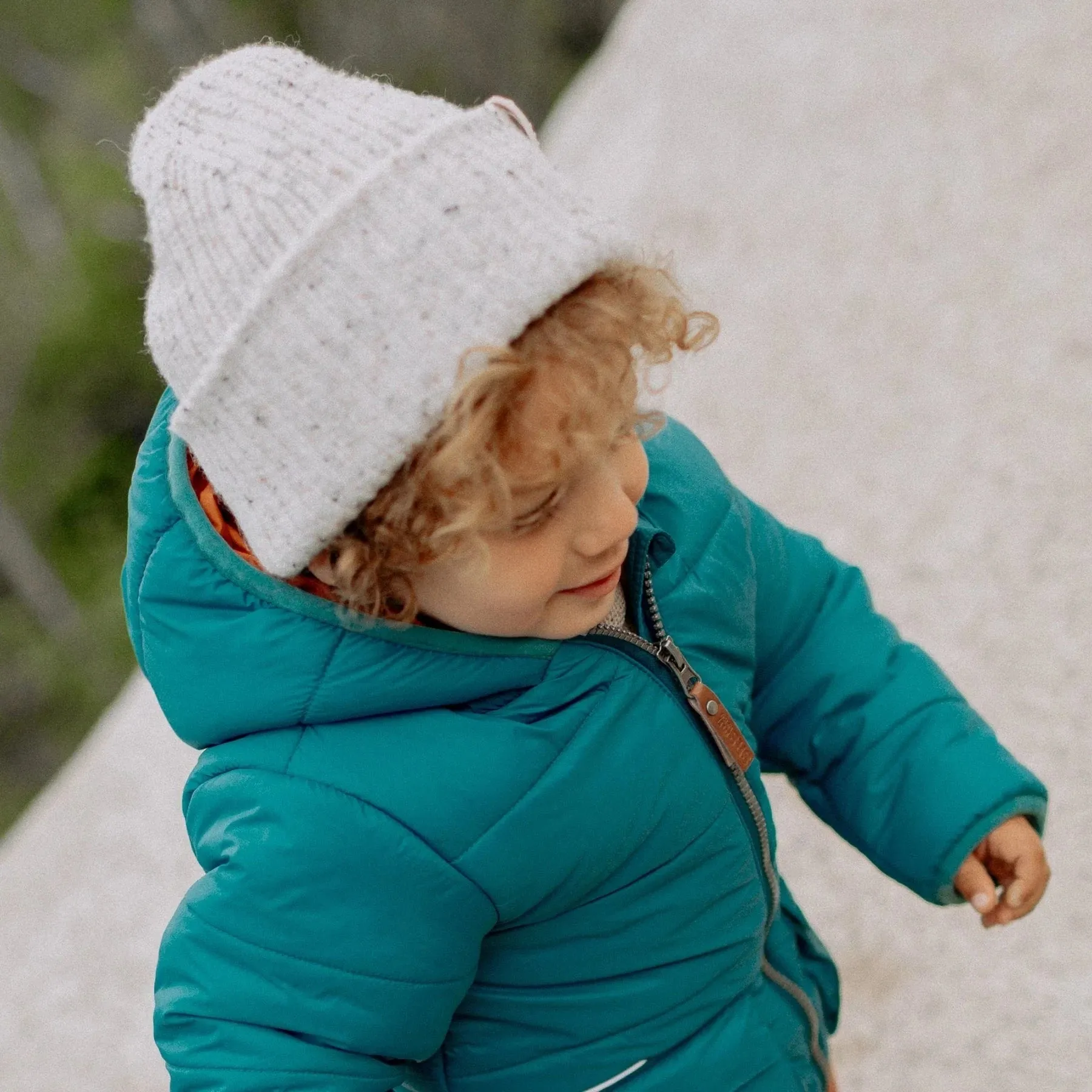 The Quilted Puffer Jacket - Teal - BABY